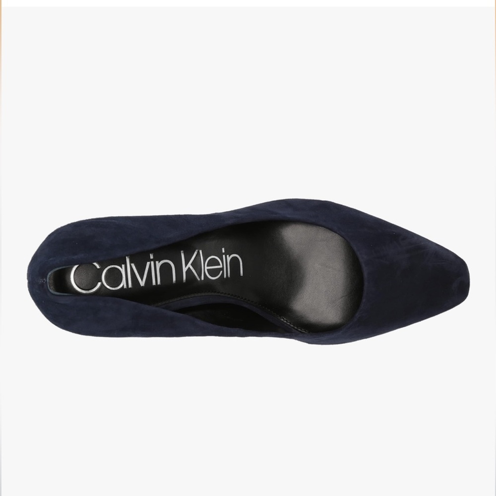 Calvin Klein Women's Navy Suede Heels